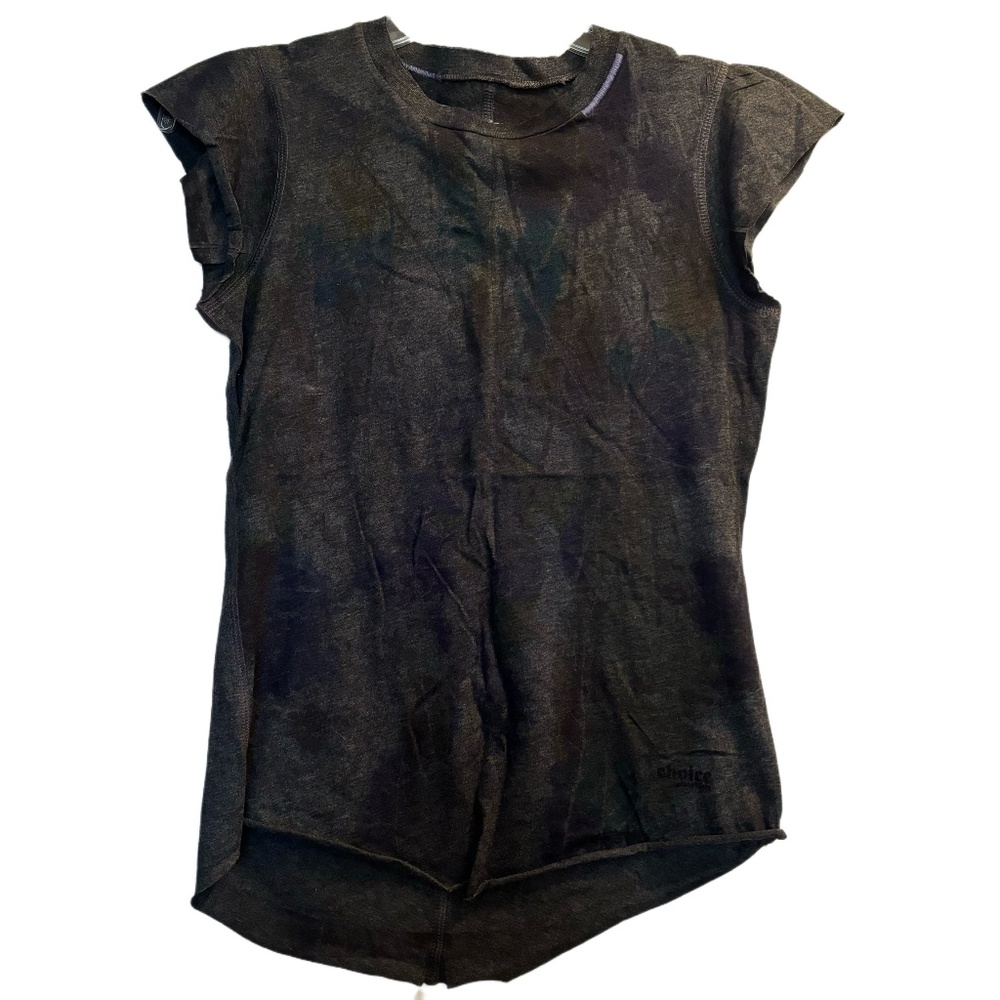 Women’s Calvin Klein Choice Graffiti Tee in Charcoal Grey Sz Lg